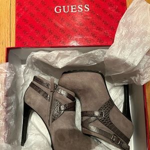 Guess healed booties.  7.5.  Good condition.
